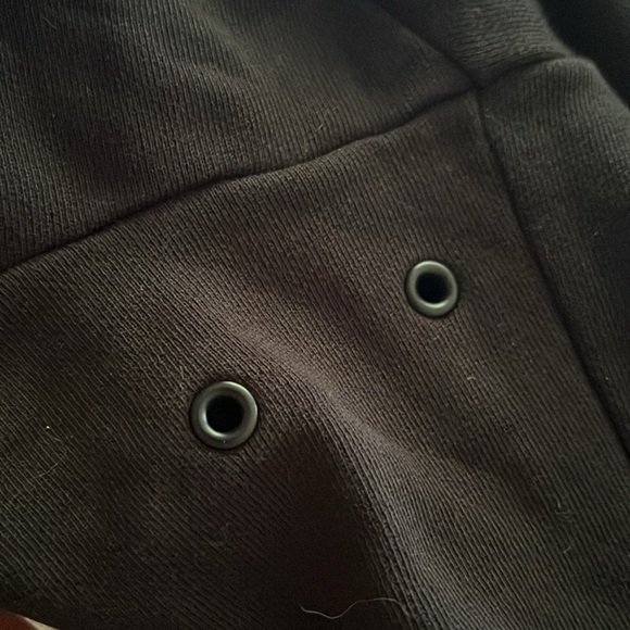 Theory Men's Black Short Sleeve Round Neck Cotton Sweatshirt M - 3 Pockets - Picture 7 of 7